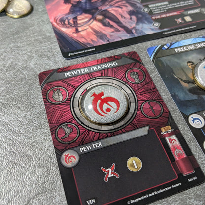 Mistborn: The Deckbuilding Game Inspired Unofficial Glass and Metal Token Pack