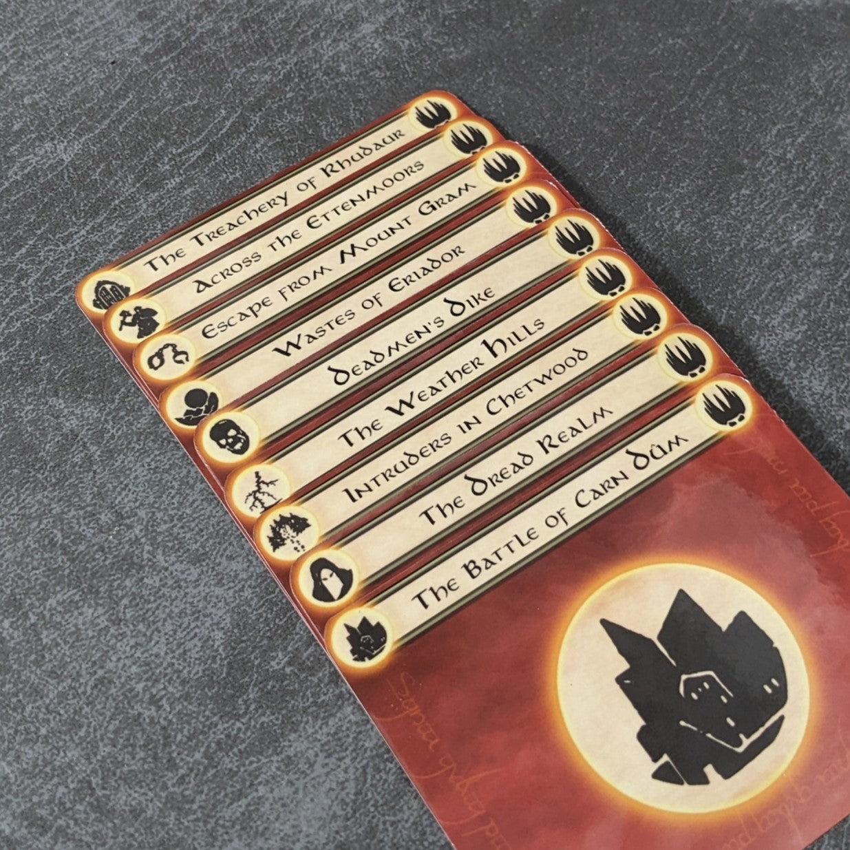 Arkham Horror Das Kartenspiel inspiriertes inoffizielles Token-Paket aus Glas und Metall