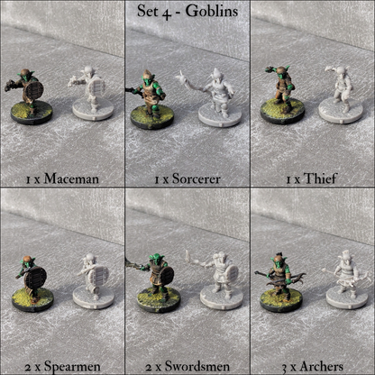 Coffret de démarrage Tiny Encounter 1 15 mm Pocket Dungeons and Dragons Party Heroes and Goblins 20 figurines minuscules