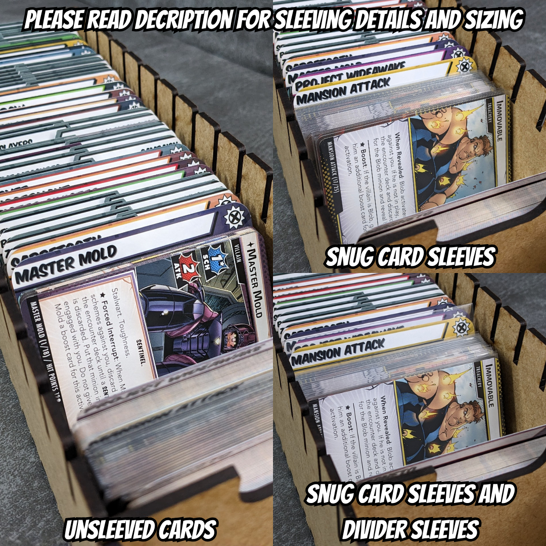 Horizontal Marvel Champions The Card Game Inspired Unofficial Campaign Card Divider Packs