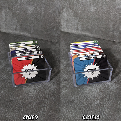 Horizontal Marvel Champions LCG Monthly Release Cycle Inspired Unofficial Card Divider Packs