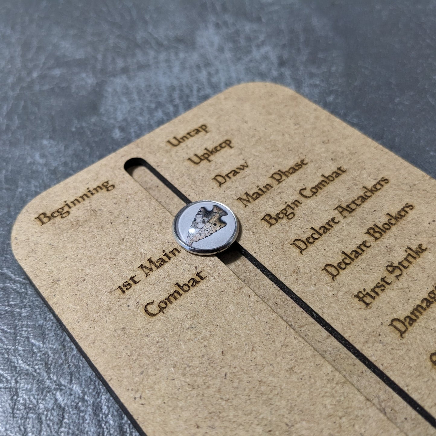 Magic The Gathering Inspired Magnetic Phase Tracker Board