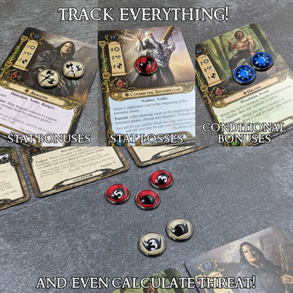 Arkham Horror Das Kartenspiel inspiriertes inoffizielles Token-Paket aus Glas und Metall