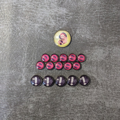 Familiar Tales Board Game Inspired Unofficial Glass and Metal Token Pack