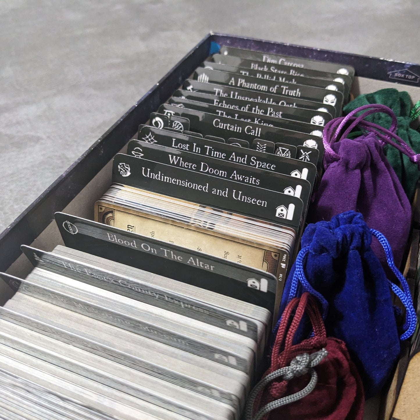 Arkham Horror The Card Game Box Insert Organiser Unofficial Storage Solution
