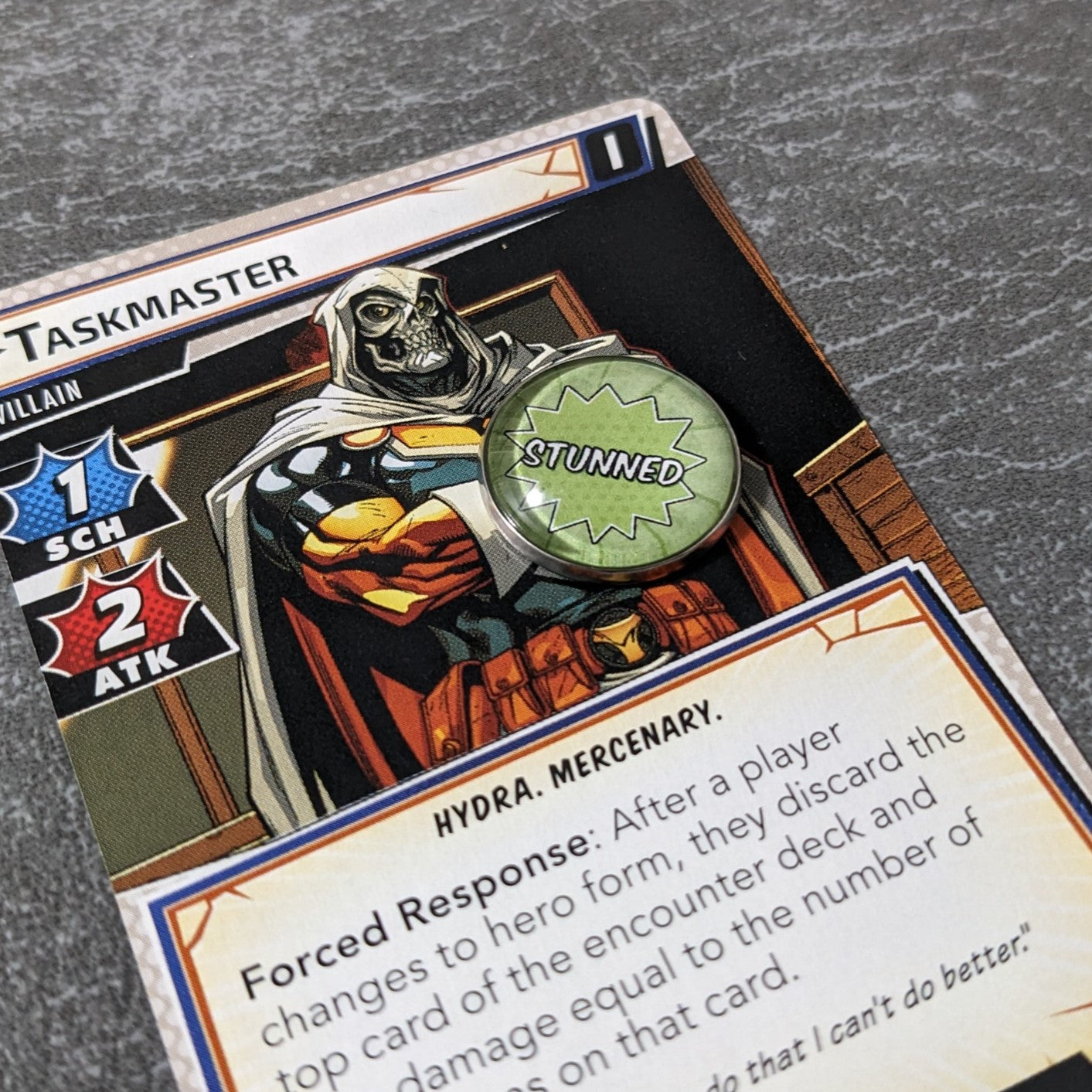 Card Status Marvel Champions The Card Game Inspired Unofficial Glass and Metal Token Pack