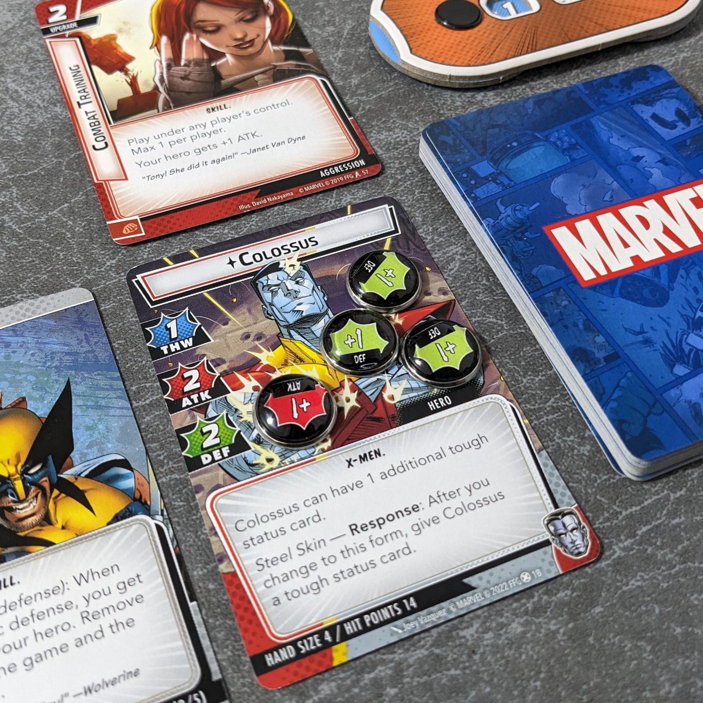 Stat Bonus Marvel Champions The Card Game Inspired Unofficial Glass and Metal Token Pack