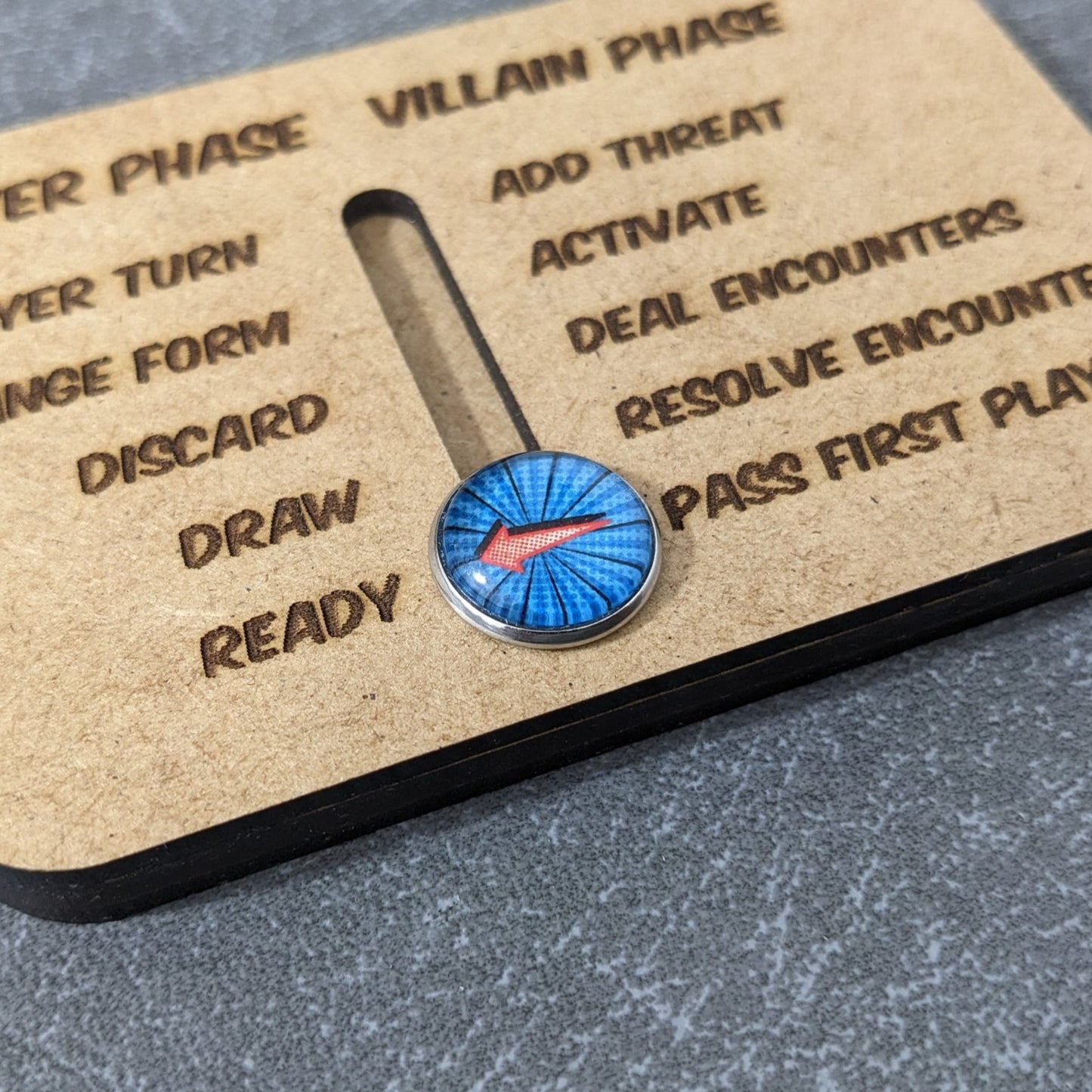 Marvel Champions The Card Game Inspired Magnetic Round Tracker Board