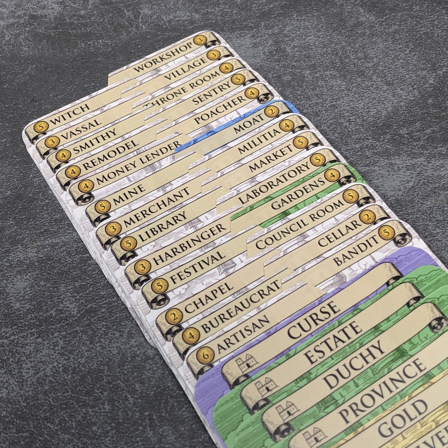 Dominion Inspired Unofficial Card Divider Packs