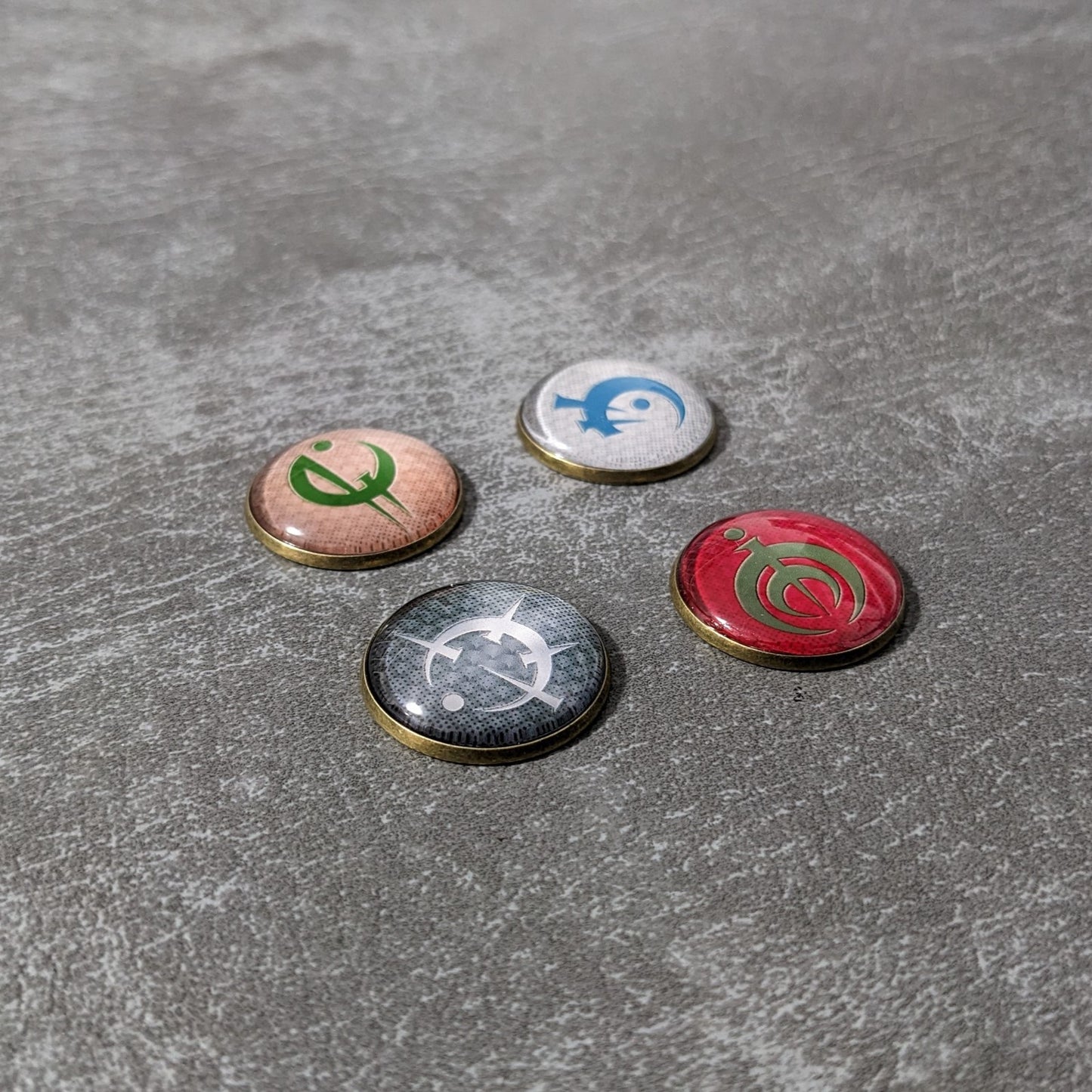 Mistborn: The Deckbuilding Game Inspired Unofficial Glass and Metal Token Pack