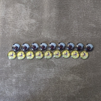 Familiar Tales Board Game Inspired Unofficial Glass and Metal Token Pack