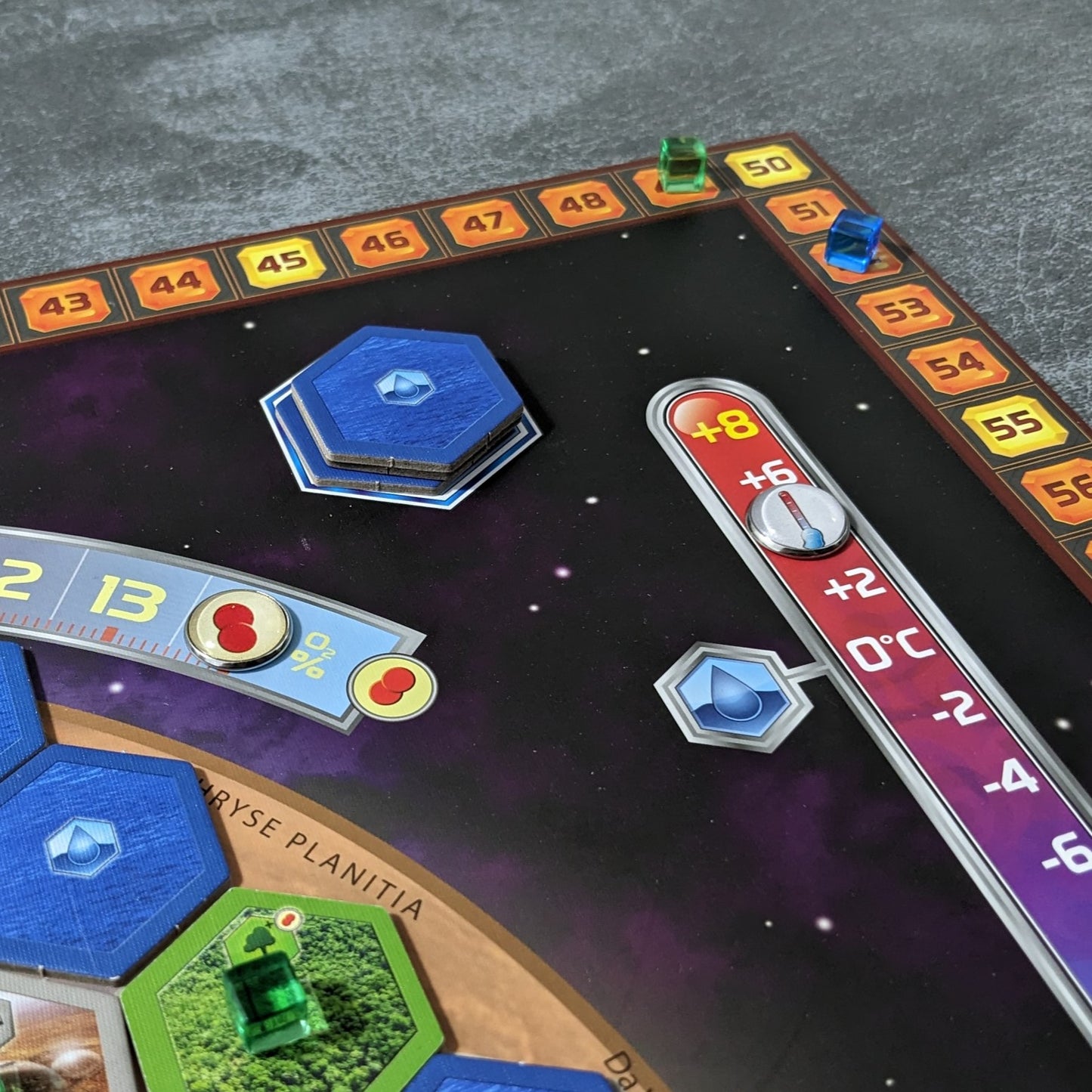 Terraforming Mars Board Game Inspired Unofficial Glass and Metal Token Pack