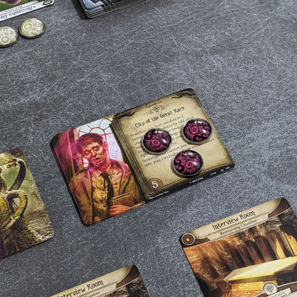 Arkham Horror Das Kartenspiel inspiriertes inoffizielles Token-Paket aus Glas und Metall