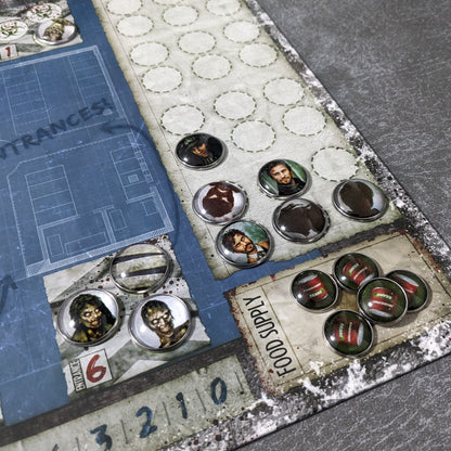 Dead of Winter Brettspiel inspiriertes inoffizielles Token-Paket aus Glas und Metall