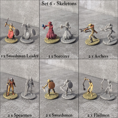 Coffret de démarrage Tiny Encounter 1 15 mm Pocket Dungeons and Dragons Party Heroes and Goblins 20 figurines minuscules