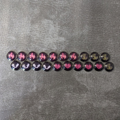 Familiar Tales Board Game Inspired Unofficial Glass and Metal Token Pack