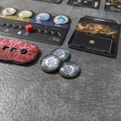 Mistborn: The Deckbuilding Game Inspired Unofficial Glass and Metal Token Pack