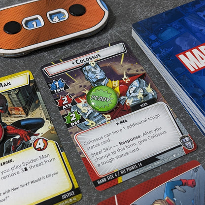 Ready and Exhausted Marvel Champions The Card Game Inspired Unofficial Glass and Metal Token Pack