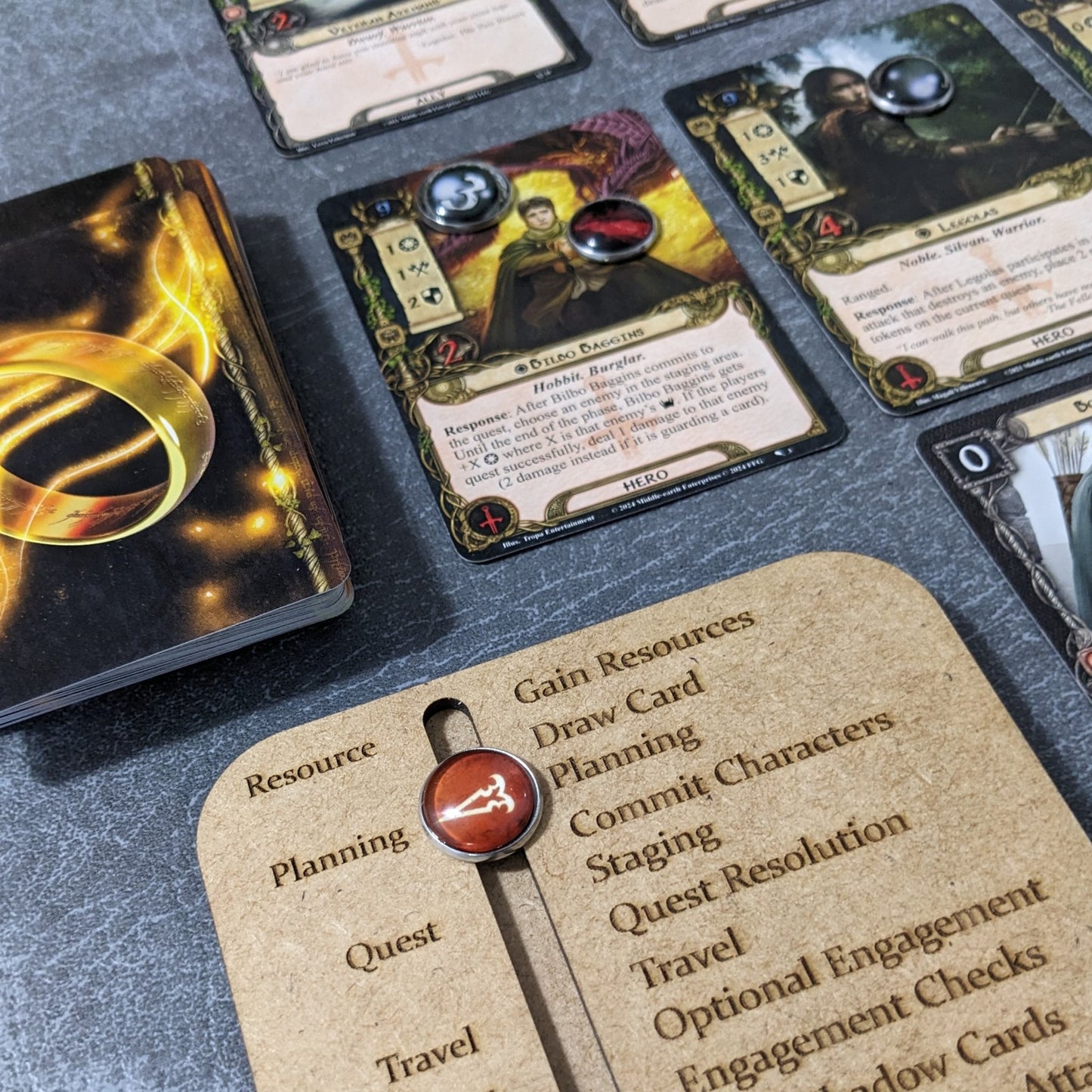 Arkham Horror Das Kartenspiel inspiriertes inoffizielles Token-Paket aus Glas und Metall