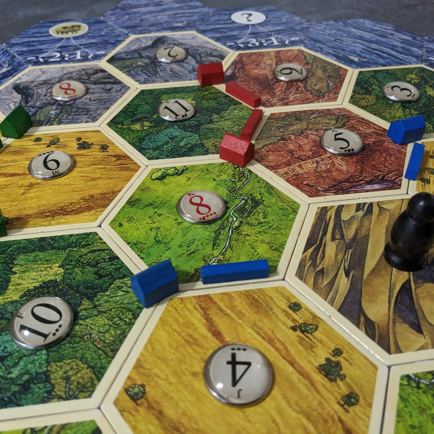 7 Wonders Duel Brettspiel und Pantheon und Agora Erweiterung inspiriert inoffizielles Glas und Metall Token Pack