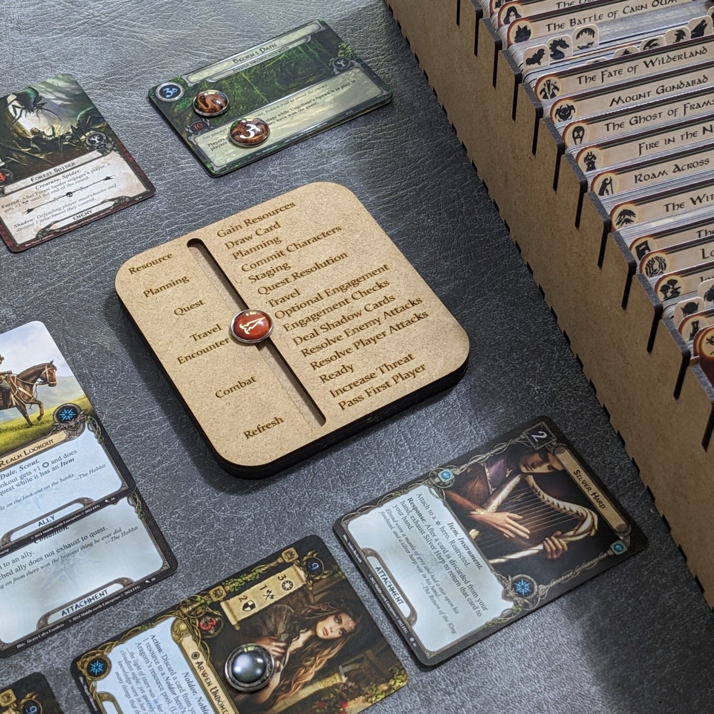 Arkham Horror Das Kartenspiel inspiriertes inoffizielles Token-Paket aus Glas und Metall