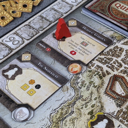 Lords of Waterdeep Board Game and Expansion Inspired Unofficial Building Control Glass and Metal Token Pack