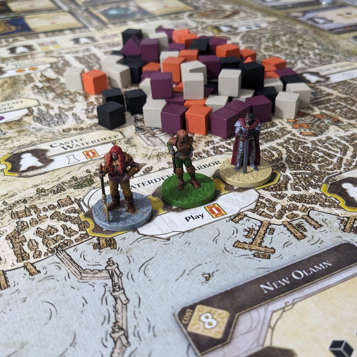 Lords of Waterdeep Board Game and Expansion Inspired Unpainted Unofficial Player Figures Meeple Upgrade Pack