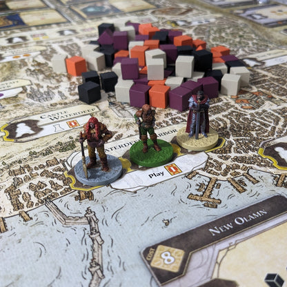 Lords of Waterdeep Board Game and Expansion Inspired Unpainted Unofficial Player Figures Meeple Upgrade Pack
