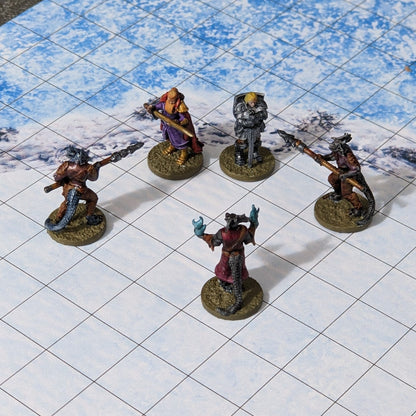 Tiny Characters 15mm Unpainted Pocket Dungeons and Dragons Tiny Player Figures