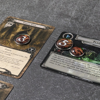 Pack de jetons en verre et en métal non officiels inspirés du jeu de cartes Arkham Horror
