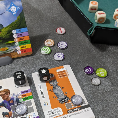Vantage Board Game Inspired Unofficial Glass and Metal Token Pack