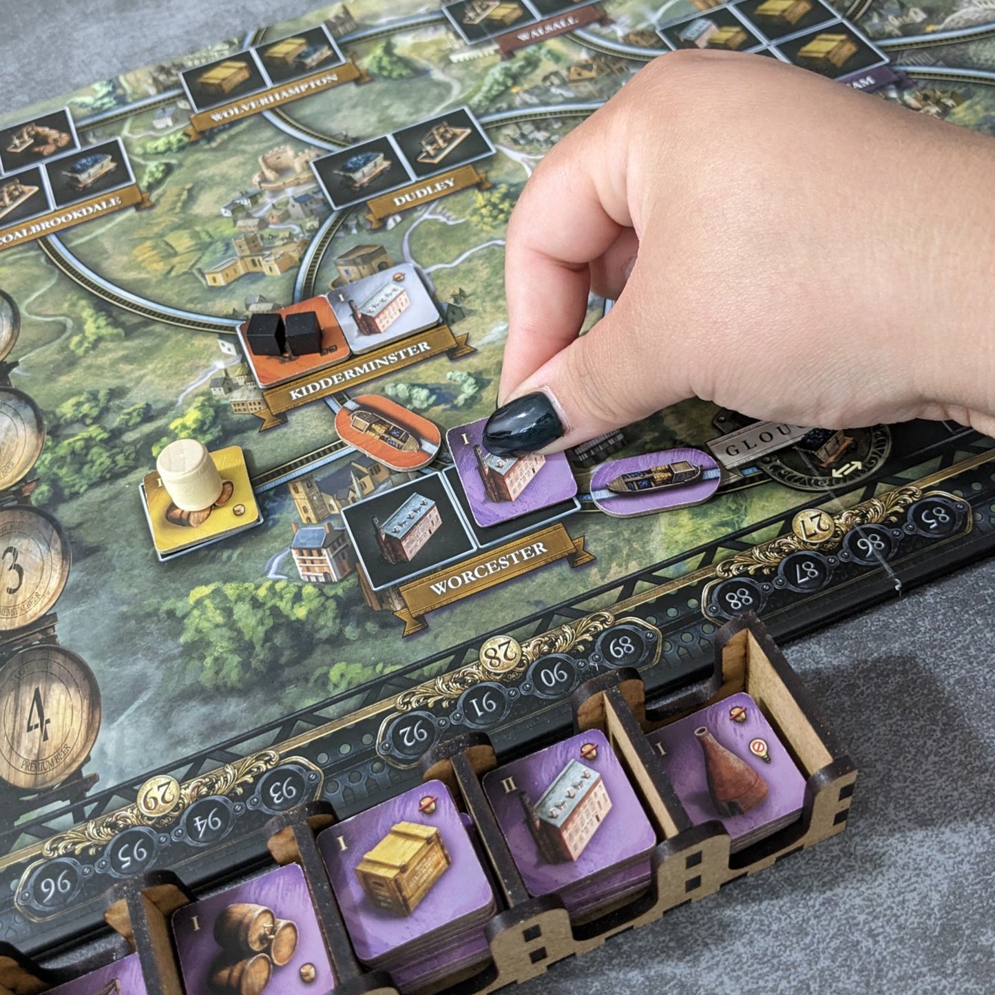 Brass Birmingham Board Game Box Insert Organiser Unofficial Storage Solution
