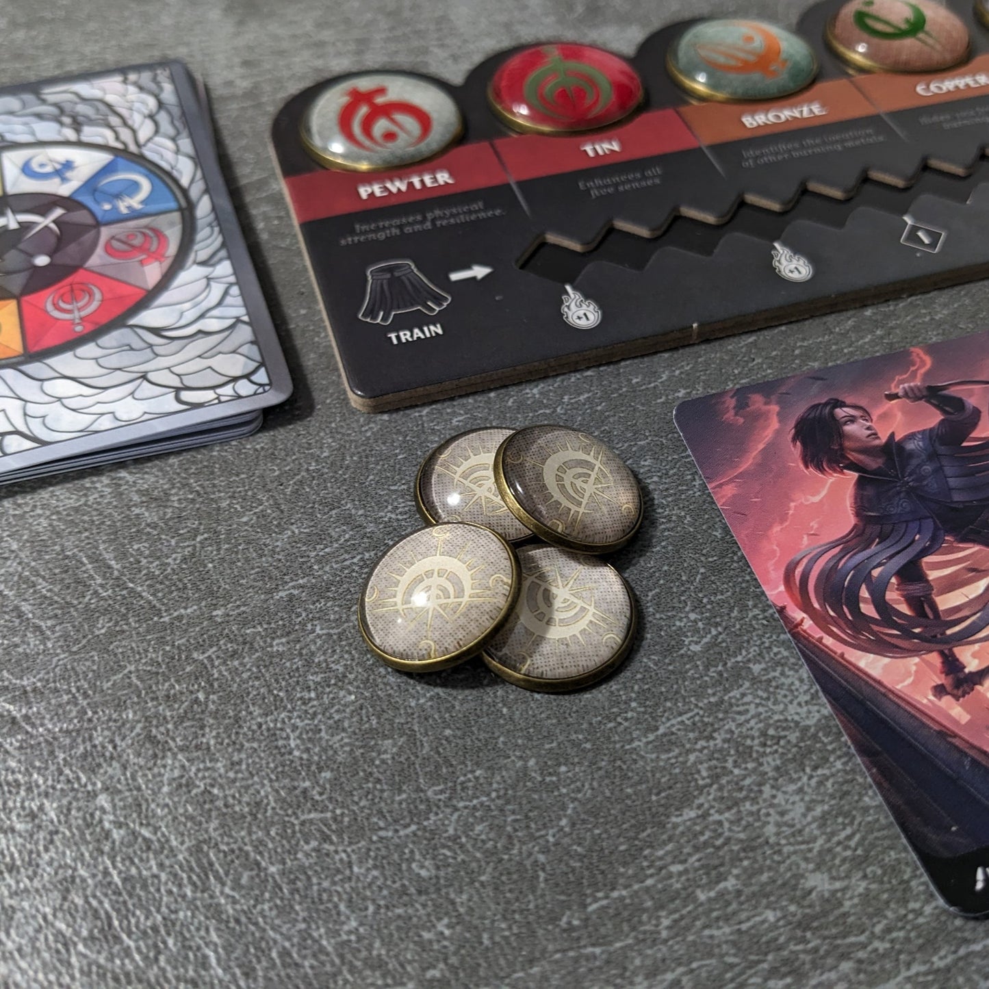 Mistborn: The Deckbuilding Game Inspired Unofficial Glass and Metal Token Pack
