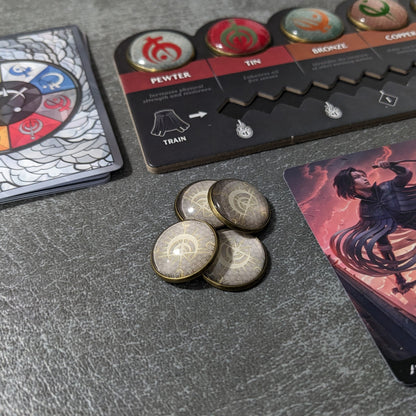 Mistborn: The Deckbuilding Game Inspired Unofficial Glass and Metal Token Pack