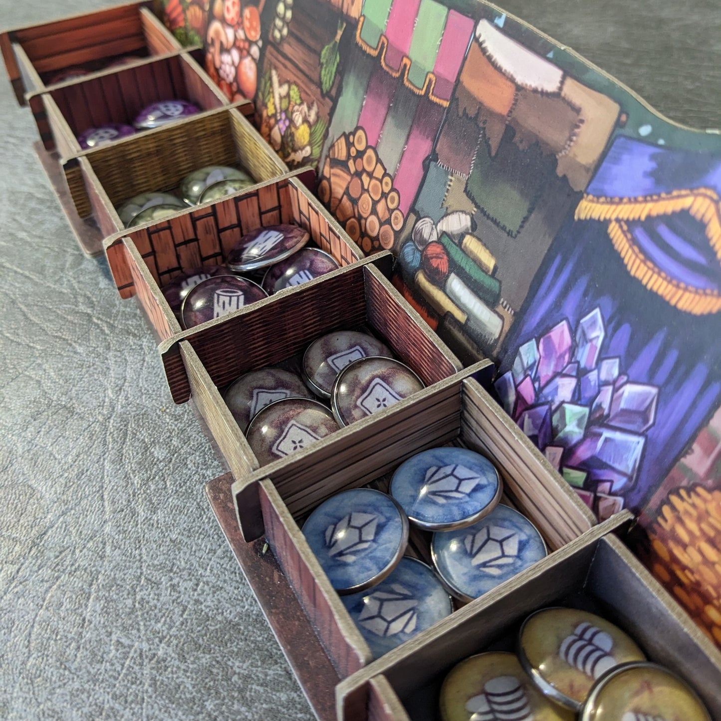 Familiar Tales Board Game Inspired Unofficial Glass and Metal Token Pack