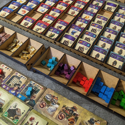 Organisateur de boîte de jeu de société Anno 1800 Solution de stockage non officielle