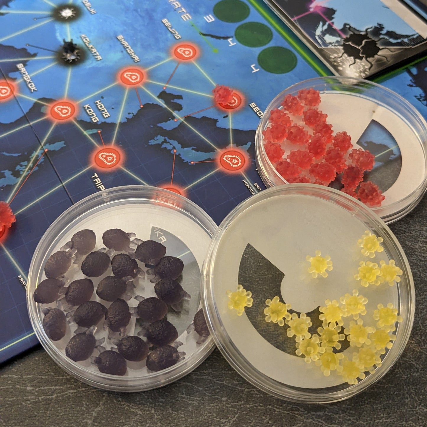 Pandemie-Brettspiel, von Krankheiten inspiriertes inoffizielles Marker-Paket